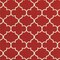 Homeroots 8 x 11 ft. Red & Ivory Trellis Indoor & Outdoor Area Rug 388663 - alternate 3
